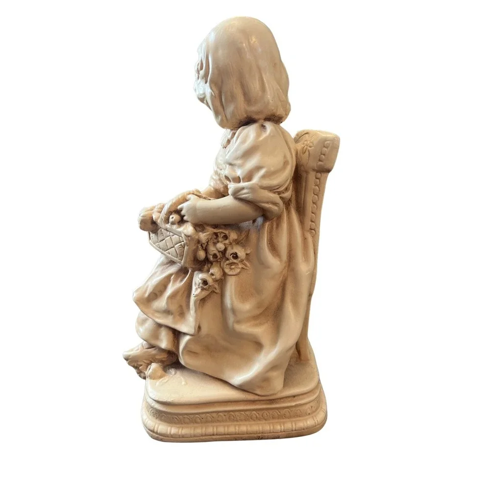 Alexander Backer‎ Co. 1 Victorian Girl Chalk ware Bookend